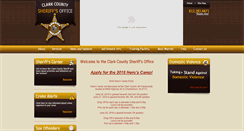 Desktop Screenshot of clarkcosheriff.com